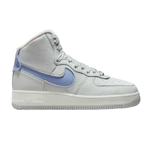 Кроссовки Nike Wmns Air Force 1 High Sculpt Photon Dust Cobalt Bliss, серый