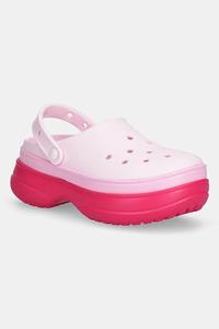 Классические многоярусные сабо Crocs, розовый
