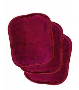 Многоразовые ватные диски, ватные бархатные ватные диски прямоугольной формы, 3 шт., ФИОЛЕТОВЫЙ, Wild Nature