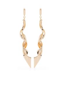 Серьги в виде спиральной ленты Eddie Borgo, золотой