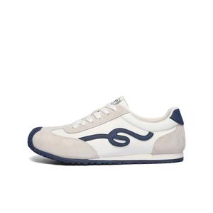 BELLE Низкие повседневные мужские туфли бело-серо-синие, цвет White/Gray/Blue