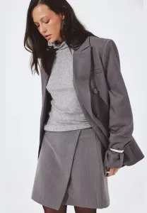 Плотная юбка а-силуэта Na-Kd, Grey