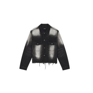 WE11DONE Джинсовая куртка унисекс черная