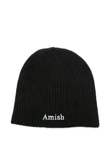 Шапка с вышитым логотипом AMISH, черный