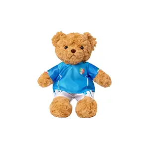 Футбольный баскетбольный медведь джерси плюшевая игрушка плюшевый мишка для подарка парню на день рождения высота 25см KUMAOYA