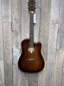 Акустическая гитара Alvarez MDA66CESHB Masterworks Cutaway Dreadnought с электроникой, цвет Shadowburst