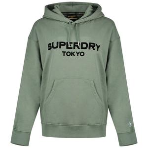 Худи Superdry Sport Luxe Loose, зеленый
