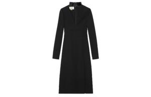 Платье Gucci с длинными рукавами, черный