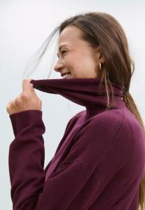 Джемпер Stradivarius HIGH NECK, Dark Red