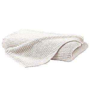 Вязаное одеяло Hahn Haustextilien GmbH Viby, полиэстер - 130 x 170 см - белый