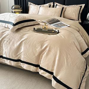 LUOLAI HOME Комплект постельного белья 1,8 м, 4 предмета, пододеяльник 200x230 см, цвет шампань Yilinna