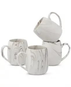 Кружки с мраморным узором, набор из 4 шт. Lorren Home Trends, beige