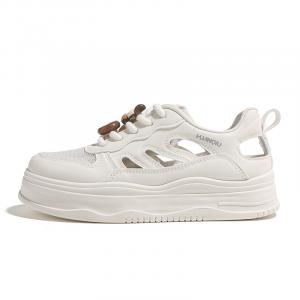 HUANQIU Нескользящие, износостойкие, дышащие низкие кроссовки для скейтбординга, женские, бежево-серые