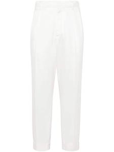 Brunello Cucinelli брюки со складками, белый