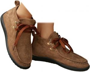 Женские лоферы SACFOF на шнуровке с кружевом, удобные замшевые мокасины для улицы, нескользящие, широкие, низкие, модные лоферы на шнуровке