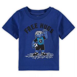 Синяя футболка с талисманом Infant San Jose Earthquakes Free Hugs Outerstuff