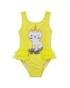 Flapdoodles Купальник для кошек, желтый