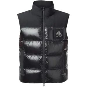 Moose Knuckles Жилет Unisex серо-зеленый с воротником стойкой