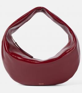 Сумка через плечо Olivia Medium из лакированной кожи Khaite, Oxblood