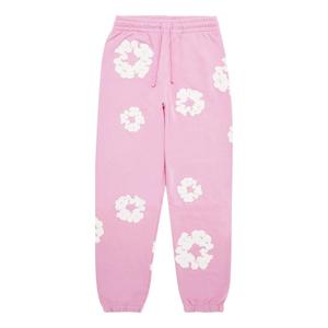 Спортивные брюки Denim Tears Cotton Wreath Logo Sweatpants 'Pink White', розовый