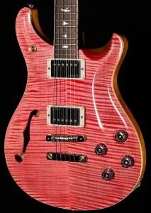 PRS Wood Library Willcutt Эксклюзивная полуакустическая McCarty 594 с бразильской розовой древесиной, цвет Bonnie Pink 10 Top (563)