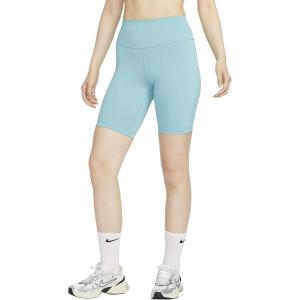 Велосипедные штаны женские джинсовые сине-зеленые Nike