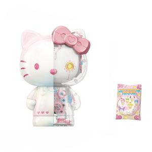 TOP TOY Sanrio Colored Glaze Building Blocks 301 600pcs Hello Kitty Dazzling Large Body