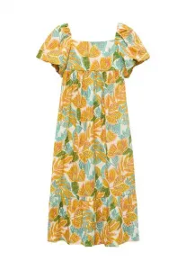 Детское повседневное платье Mango Kids, Mustard Yellow