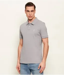 Поло Пассажир slim fit Boss Orange, серый