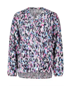 Блузка с длинными рукавами для женщин, синяя. Betty & Co, мультиколор