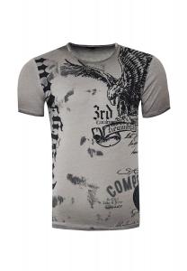 Футболка с принтом орла RUSTY NEAL, антрацит