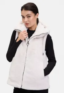 Plüsch mit kapuze waistcoat Betty Barclay, Beige