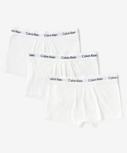 (M) Боксеры Calvin Klein (3 шт.) - Хлопковые трусы с низкой посадкой Calvin Klein Underwear U2664