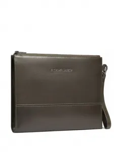 Сумка для ноутбука с ремешком на запястье и застёжкой-молнией Piquadro, зеленый