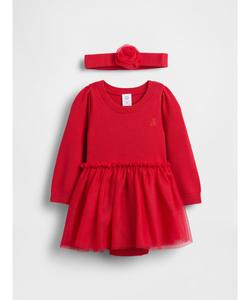 (K) Комплект из боди и платья из тюля (для малышей)