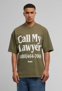Футболка с принтом Market, зеленый
