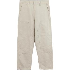 Узкие брюки Walter с двойными накладками на коленях и логотипом Carhartt WIP, айвори