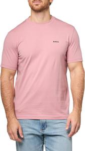 Футболка BOSS Men's Contrast Logo из хлопка и эластичного хлопка, Dusty Rose
