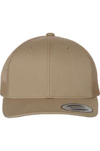 Кепка YP Classics из шести панелей в стиле ретро дальнобойщика, хаки