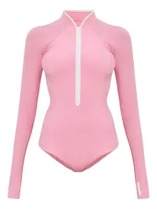 Купальник с длинными рукавами и молнией Tyra Hunza G, розовый