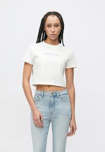 Футболка Calvin Klein Jeans LOGO CROPPED TEE, White Greige/White