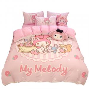 Пододеяльник 100% Cotton Twill Print Skin Friendly Sanrio, Large-Strawberry My Melody