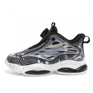 Детские баскетбольные кроссовки с противоскользящим износостойким верхом, высокие Abc Kids, черный золото