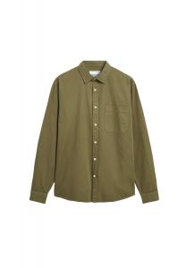 ARMEDANGELS Рубашка на пуговицах Comfort Fit в зеленом цвете