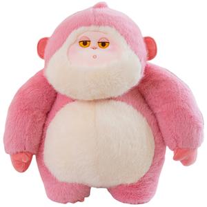 Mise Плюшевая кукла Ugly Cute Pink Monkey высота 23см длина