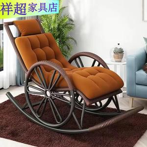 Vinoya Кресло-качалка из ротанга для балкона (комплект cozy package) brown wheels + brown seat cushion + brown carpet