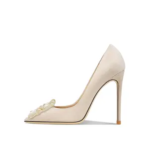 Женские туфли на тонком каблуке, абрикосового цвета Siwei, Apricot