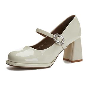 Массивные туфли на высокой шпильке Women's POOQ, бежевый