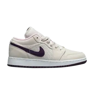 Кроссовки Air Jordan 1 Low GS 'Night Purple', фиолетовый