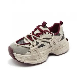 Женские кроссовки с износостойким покрытием и массивной подошвой JETRAM, Red